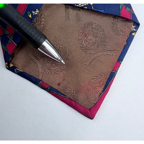 Vintage Tommy Hilfiger Mens Crews Rowing Nautical Neck Tie 100% Silk Navy USA - Picture 7 of 7